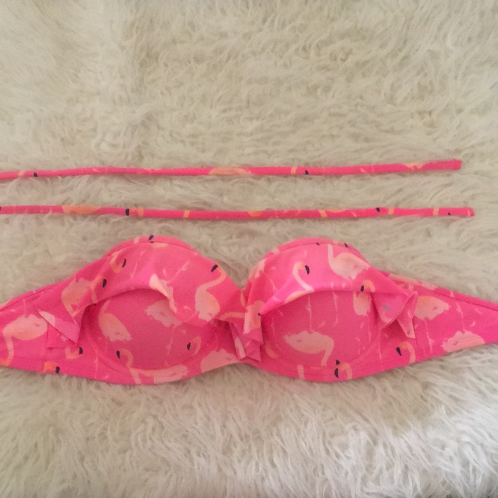 Flamingo bathing suit top